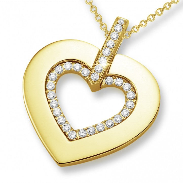 18K Forever love diamond pendant