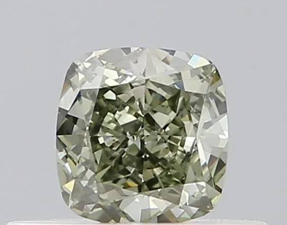 0.32ct Cushion brilliant Natural Diamond (Colour Fancy Green, Clarity VS1, GIA Certified)