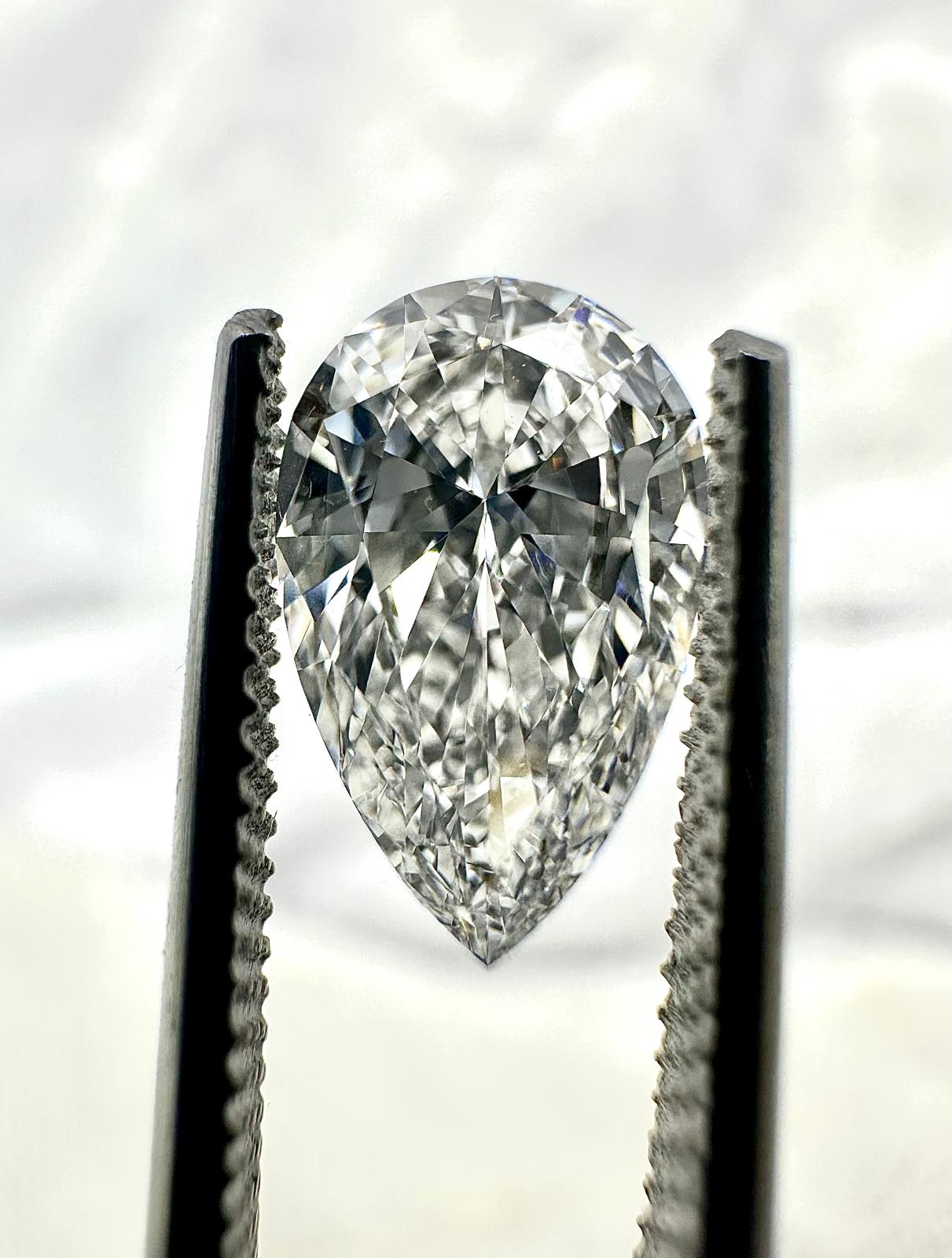 GIA certified Pear brilliant 1.20 ct D/IF EX/EX/EX NIL