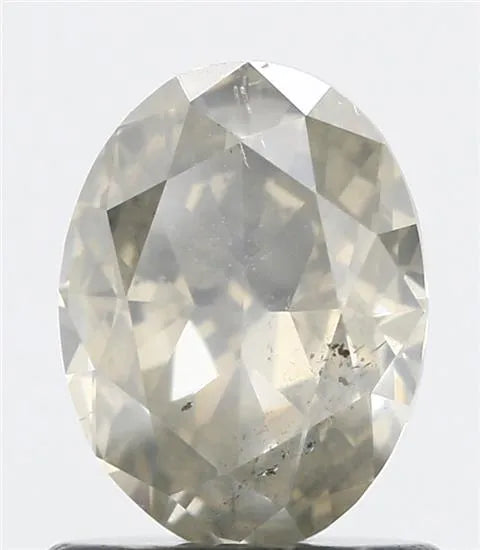 1.00ct Oval Natural Diamond (Colour Fancy Light Yellow, Clarity I1, GIA Certified)