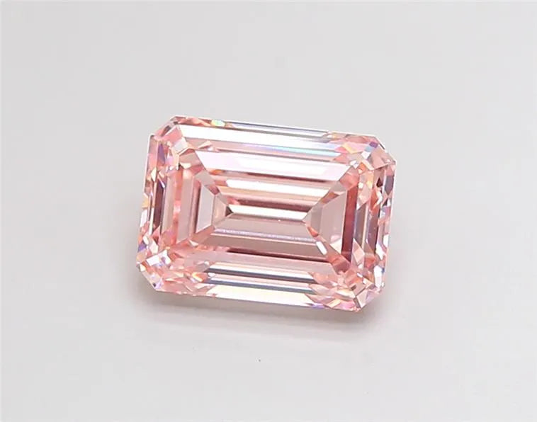 3.01ct Emerald Lab Grown Diamond (Colour Fancy Intense Pink, Clarity VS2, IGI Certified)