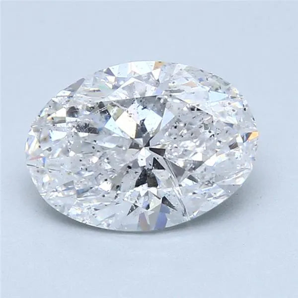 2.60ct Oval Natural Diamond (Colour D, Clarity SI2, EGL Certified)