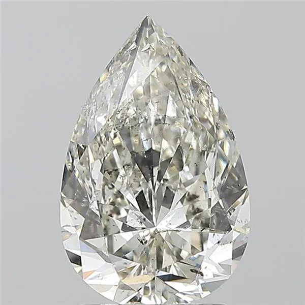 2.01ct Pear Natural Diamond (Colour I, Clarity SI2, HRD Certified)
