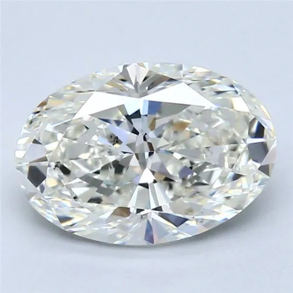 2.20ct Oval Natural Diamond (Colour J, Clarity SI1, GIA Certified)