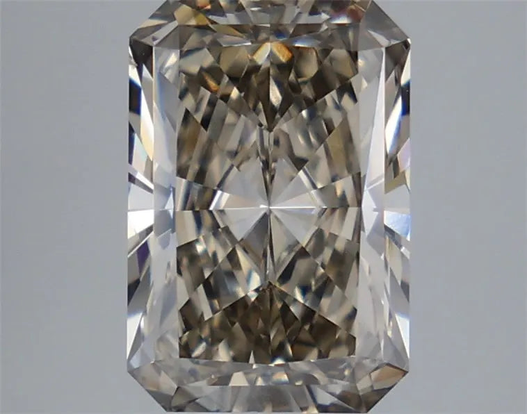 3.43ct Radiant Lab Grown Diamond (Colour Fancy Brownish Gray, Clarity VS1, IGI Certified)