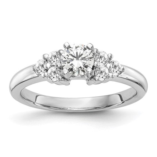 7 stone diamond engagement ring.