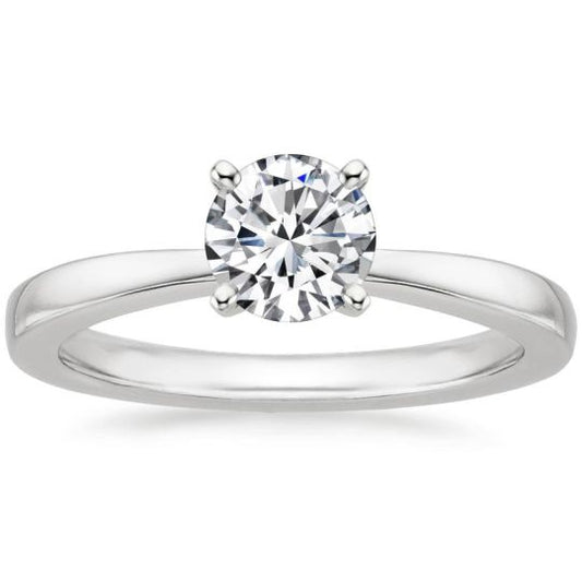 CLASSIC TAPERED ENGAGEMENT RING. SETTING ONLY