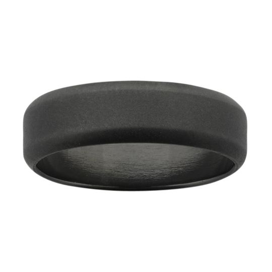 FLAT ROUND EDGE ZIRCONIUM RING, main product view