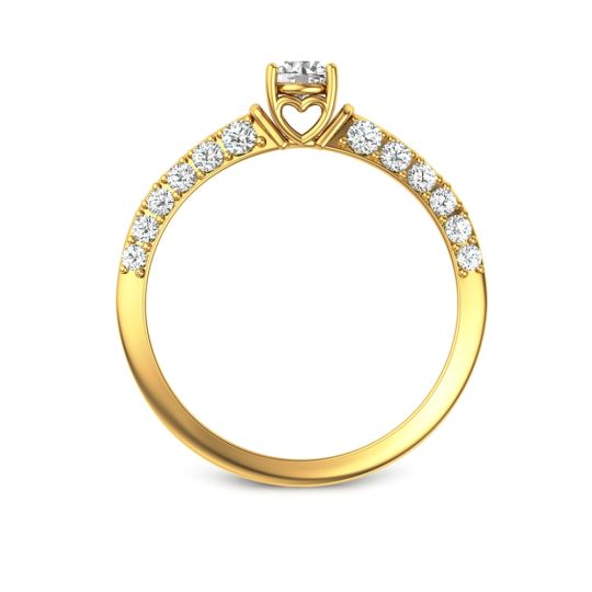 LOVE EDGE DIAMOND ENGAGEMENT RING. SETTING ONLY