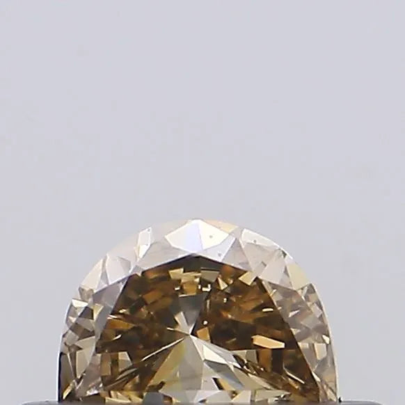 0.15ct Half moon Natural Diamond (Colour Fancy Brown, Clarity VS2, Uncertified)