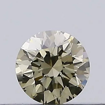 0.15ct Round Natural Diamond (Colour Fancy Light Brown, Clarity VS1, Cut EX, Uncertified)