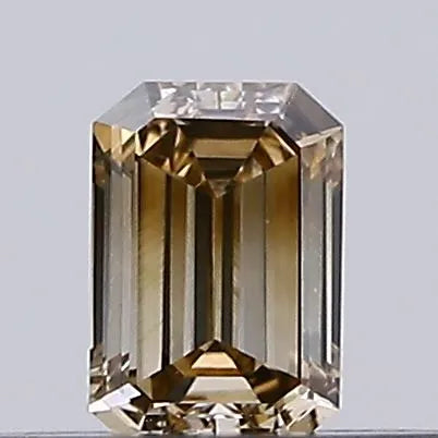 0.16ct Emerald Natural Diamond (Colour Fancy Brown, Clarity VS1, Uncertified)