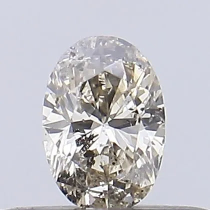 0.17ct Oval Natural Diamond (Colour Fancy Light Brown, Clarity I1, Uncertified)