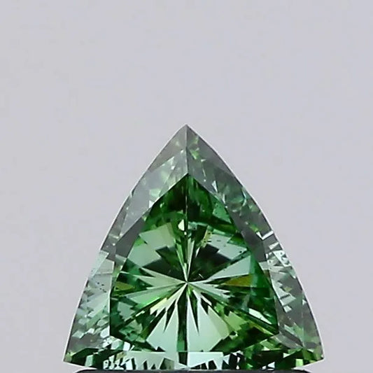 0.18ct Triangular Lab Grown Diamond (Colour Fancy Vivid Green, Clarity VS1, Uncertified)