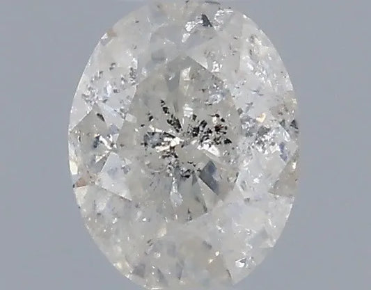 0.20ct Oval Natural Diamond (Colour H, Clarity I2, Cut VG, IGI Certified)