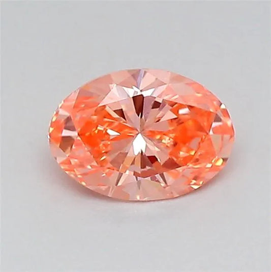 0.24ct Oval Lab Grown Diamond (Colour Fancy Vivid Pink, Clarity VVS2, IGI Certified)