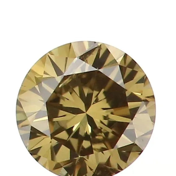 0.29ct Round Natural Diamond (Colour Fancy Green, Clarity SI2, Cut VG, Uncertified)