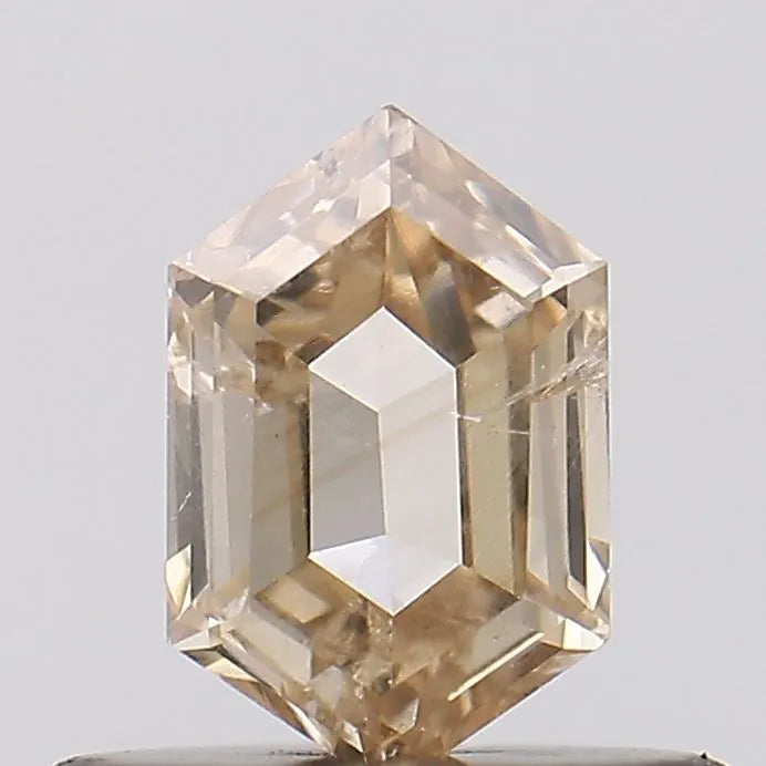 0.38ct Hexagonal Natural Diamond (Colour Champagne, Clarity I3, Uncertified)