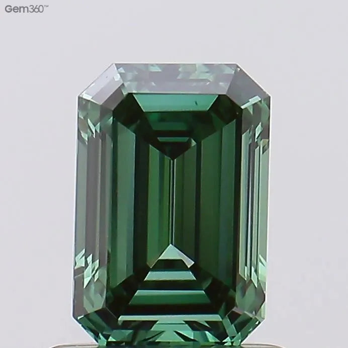 0.43ct Emerald Lab Grown Diamond (Colour Fancy Vivid Green, Clarity VS1, Uncertified)