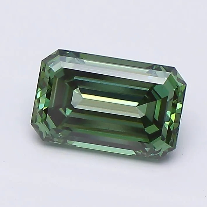 0.48ct Emerald Lab Grown Diamond (Colour Fancy Vivid Green, Clarity VVS2, Uncertified)