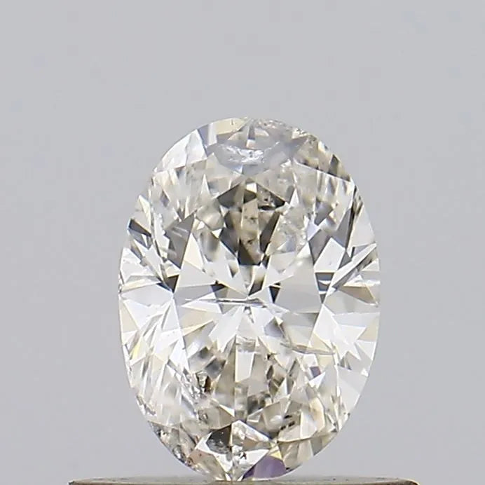 0.50ct Oval Natural Diamond (Colour J, Clarity I1, IGI Certified)