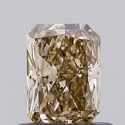 0.51ct Radiant Natural Diamond (Colour Fancy Light Brown, Clarity SI1, Uncertified)