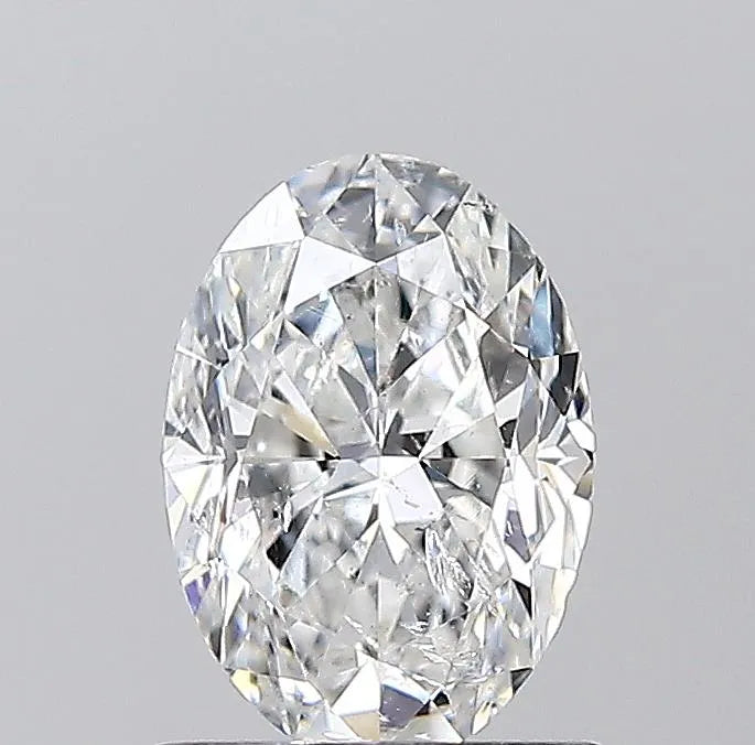 0.96ct Oval Natural Diamond (Colour F, Clarity SI2, HRD Certified)