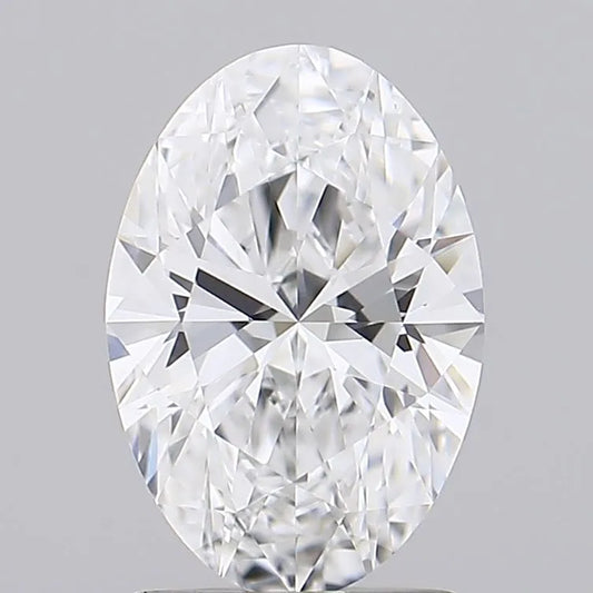 1.50ct Oval Lab Grown Diamond (Colour D, Clarity IF, IGI Certified)