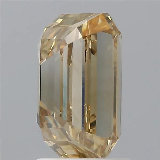 3.01ct Emerald Natural Diamond (Colour Fancy Yellowish Brown, Clarity VS1, GIA Certified)