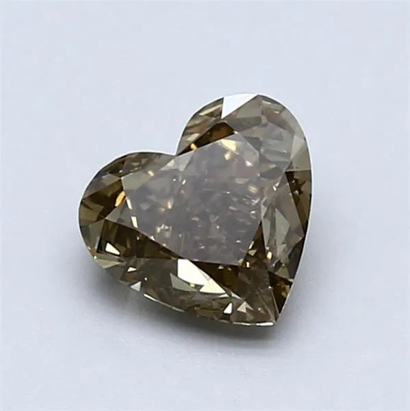 1.01ct Heart Natural Diamond (Colour Fancy Dark Yellow, Clarity SI2, GIA Certified)