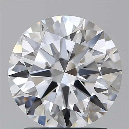 2.00ct Round Natural Diamond (Colour D, Clarity VS2, Cut EX, GIA Certified)