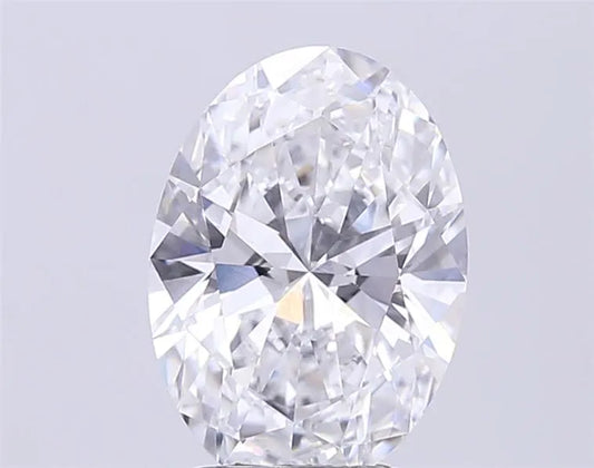 3.07ct Oval Lab Grown Diamond (Colour E, Clarity VVS2, IGI Certified)