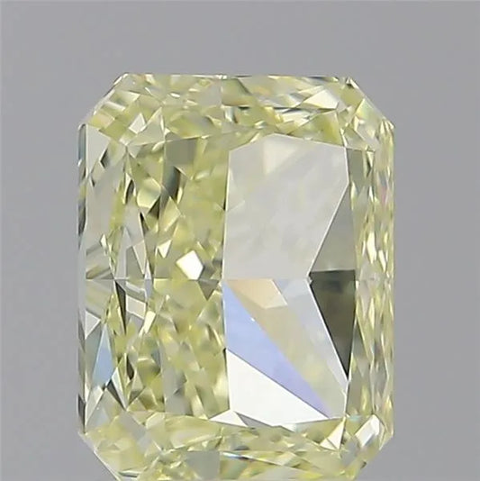 1.72ct Radiant Natural Diamond (Colour Fancy Light Yellow, Clarity IF, GIA Certified)