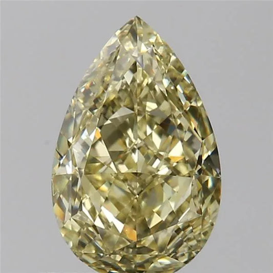 1.01ct Pear Natural Diamond (Colour Fancy Yellow, Clarity VVS2, GIA Certified)
