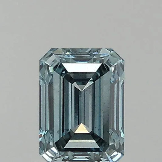 1.02ct Emerald Lab Grown Diamond (Colour Fancy Vivid Blue, Clarity VS1, Cut EX, Uncertified)