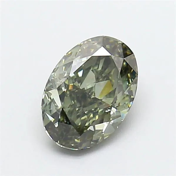 1.03ct Oval Lab Grown Diamond (Colour Fancy Intense Green, Clarity VS2, IGI Certified)