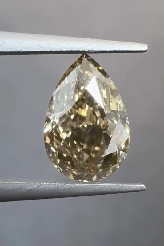 1.22ct Pear Natural Diamond (Colour Fancy Dark Yellowish Brown, Clarity SI1, GIA Certified)