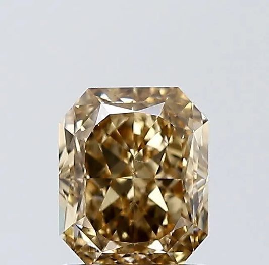 1.31ct Radiant Natural Diamond (Colour Fancy Yellowish Brown, Clarity VS2, GIA Certified)