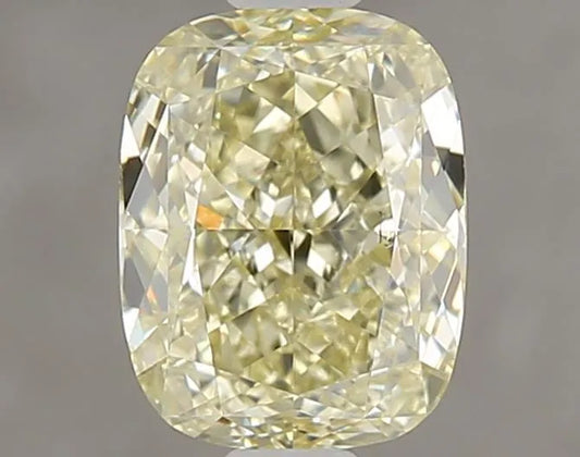 1.51ct Cushion brilliant Natural Diamond (Colour Fancy Light Yellow, Clarity SI1, GIA Certified)