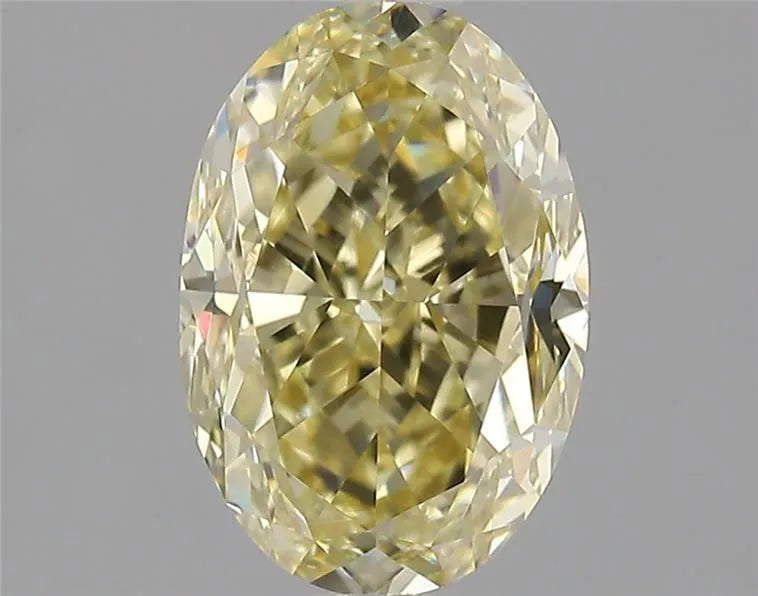 1.55ct Oval Natural Diamond (Colour Fancy Brownish Yellow, Clarity VVS2, GIA Certified)