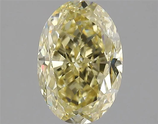 1.55ct Oval Natural Diamond (Colour Fancy Brownish Yellow, Clarity VVS2, GIA Certified)
