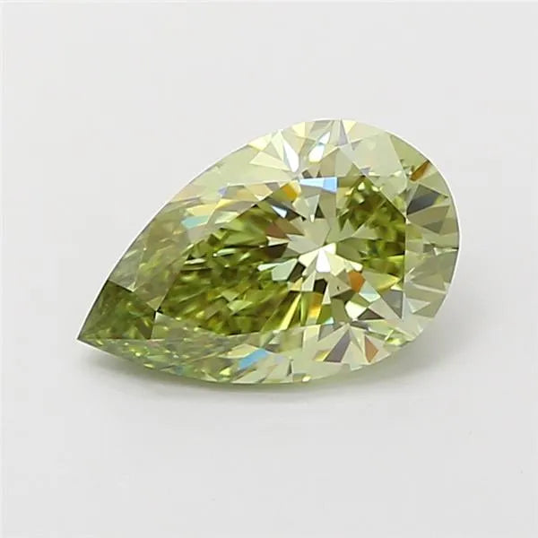 1.59ct Pear Lab Grown Diamond (Colour Fancy Vivid Green, Clarity VVS2, IGI Certified)