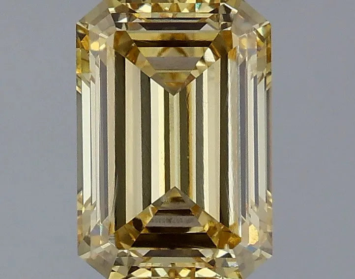 1.60ct Emerald Lab Grown Diamond (Colour Fancy Yellow, Clarity VVS2, IGI Certified)
