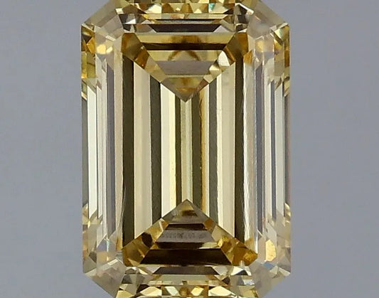 1.60ct Emerald Lab Grown Diamond (Colour Fancy Yellow, Clarity VVS2, IGI Certified)