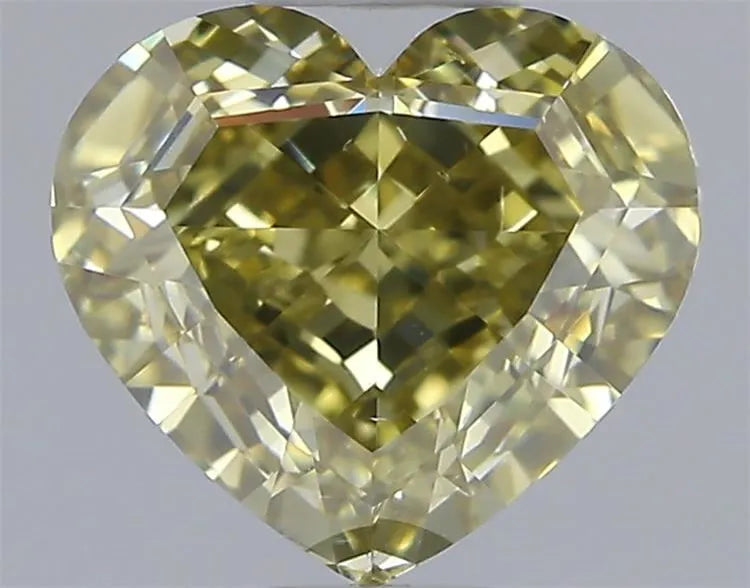 1.66ct Heart Natural Diamond (Colour Fancy Brownish Yellow, Clarity VS2, GIA Certified)