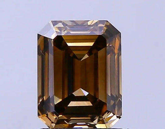1.73ct Emerald Natural Diamond (Colour Fancy Brown, Clarity VVS2, Uncertified)