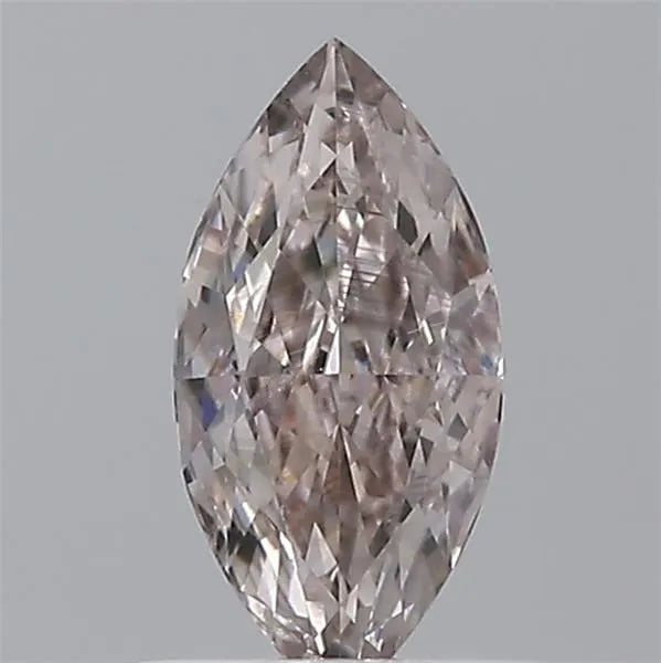 0.50ct Marquise Natural Diamond (Colour Fancy Pinkish Brown, Clarity SI2, GIA Certified)