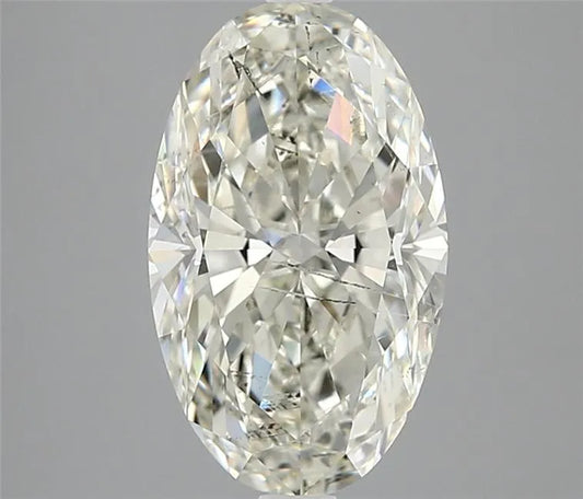 3.51ct Oval Natural Diamond (Colour J, Clarity SI2, Cut VG, IGI Certified)