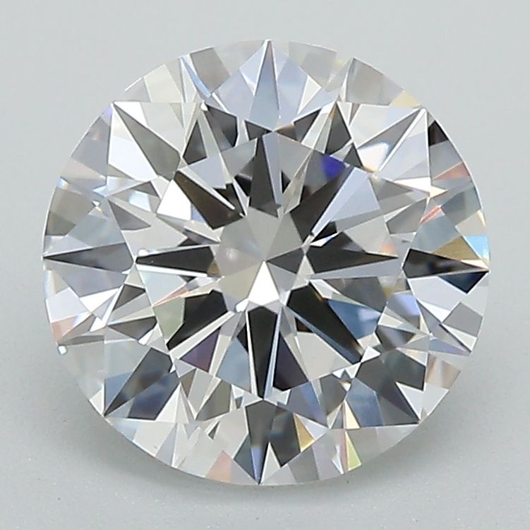 GIA certified round brilliant 2.58 ct D/VVS2