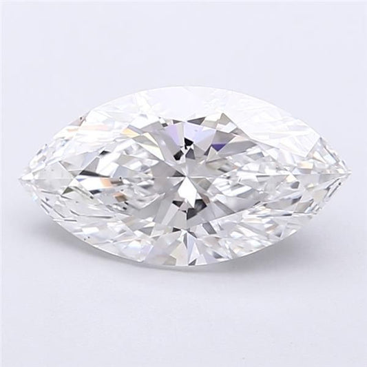 IGI certified marquise lab grown 1.72ct D/VS1